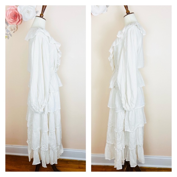 New! Rare JEN’S PIRATE BOOTY Moon Maxi Ruffled Midi Dress - Picture 10 of 12